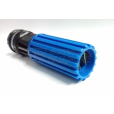 Esguicho Excêntrico Furo 4,6mm 1/2" Azul - Leque