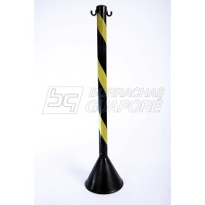 Pedestal PVC - Preto/Amarelo