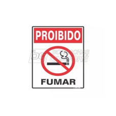 Placa Proibido Fumar 15 x 20 - PVC