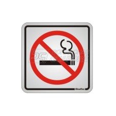 Placa Proibido Fumar 15 x 15 - Alumínio