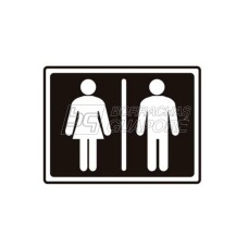 Placa Sanitário Feminino/Masculino 15 x 20 - PVC