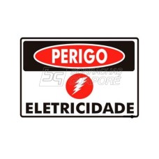 Placa Perigo Eletricidade 15 x 20 - PVC